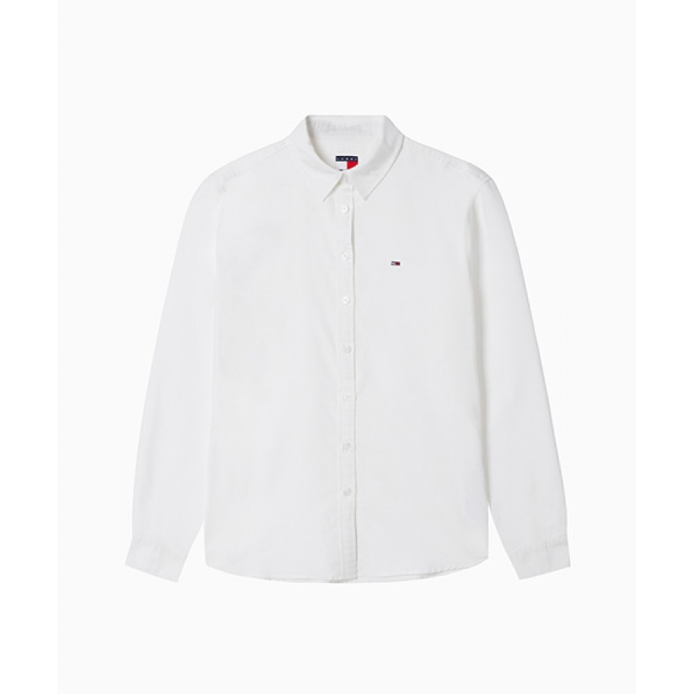 トミージーンズスリムオックスフォードクールマックスシャツ (T32F0WSH01TWT2YBL)