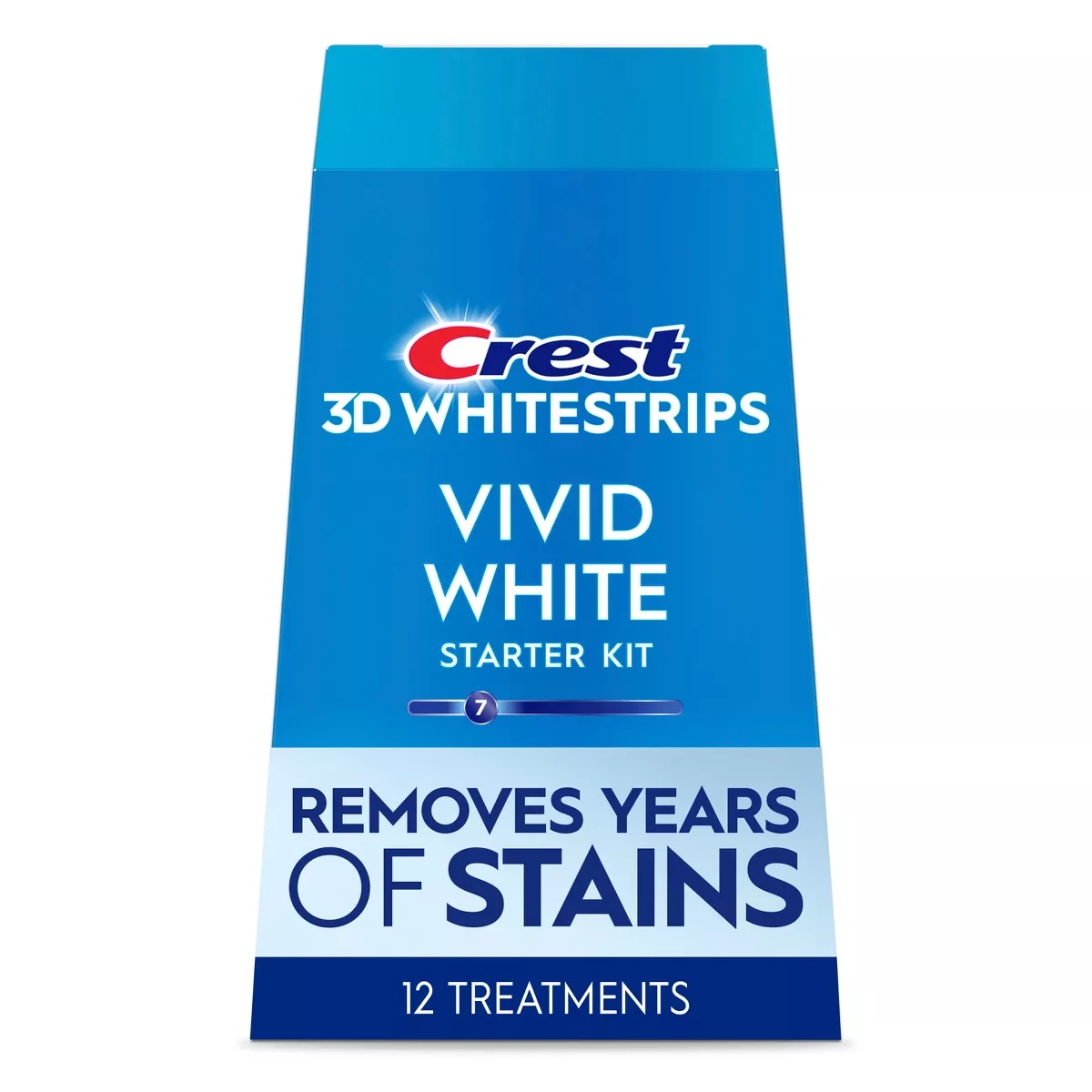 Crest 3D Whitestrips Vivid White Teeth Whitening Kit - 12 Treatments