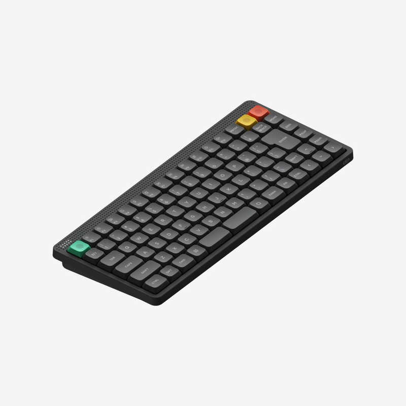 NUPHY　Node75 メカニカルキーボード・JIS・Red nano軸(リニア) ［有線・ワイヤレス / Bluetooth・USB (Type-C)］ Ink Gray　n75ngrj