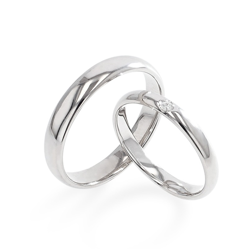 スワロフスキージルコニア使用 ペアリング 結婚指輪 マリッジリング 指輪 シルバー925 プラチナ仕上げ カップル リング ペア プラチナ仕上げ SV925 プロポーズ 14,484円