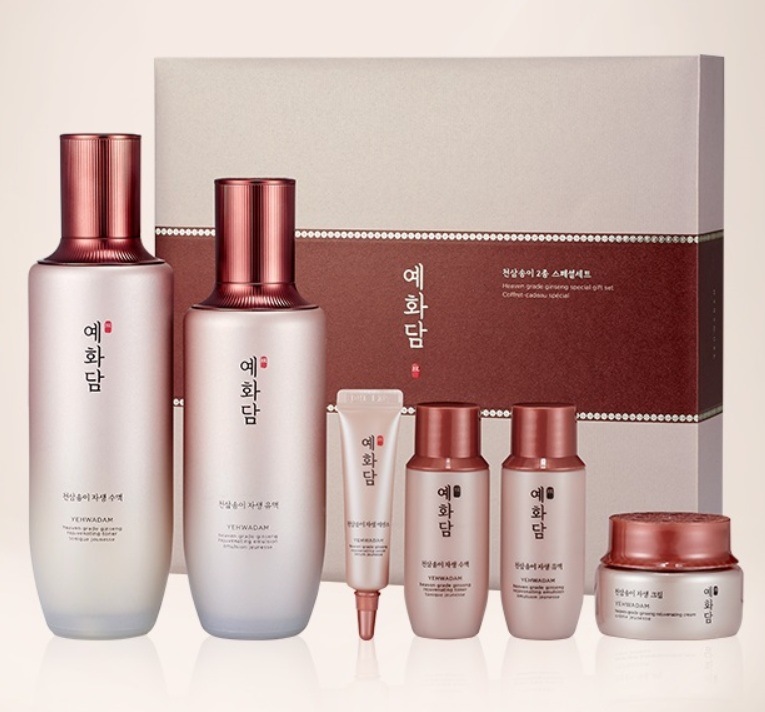 イェファダム天参松茸2種セット（自生トナー155ml+自生乳液140ml+ギフト）/しっとり/アンチエイジング/漢方/プレミアム/シワケア/肌トーンケア/キメケア/ハリ弾力ケア/