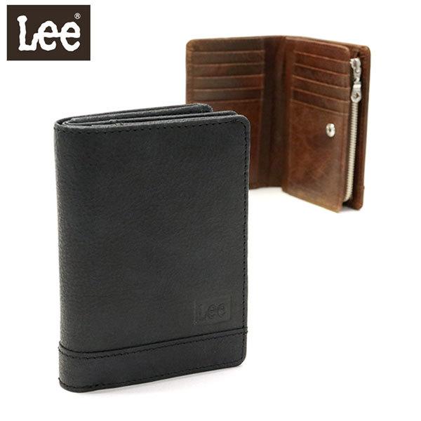 Lee 財布 LEE リー cross クロス 二つ折り財布 小銭入れ 仕切り 本革 二つ折り 小さい 320-1895