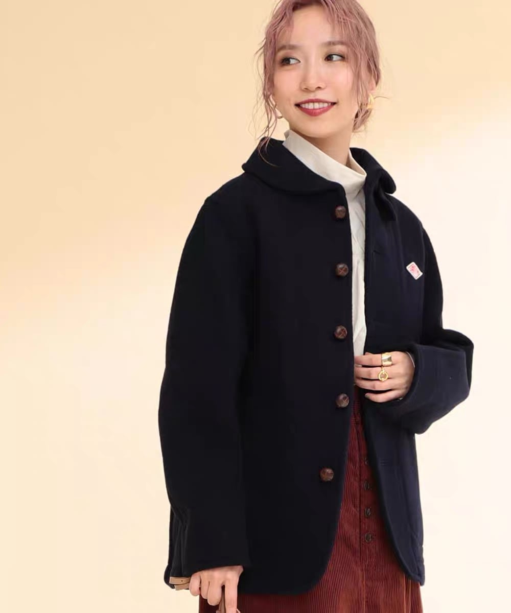 【期間限定 セール】ダントン モッサシングルジャケット フリース トップス ジャケット 春秋 アウター レディース ジャケット 無地 ト