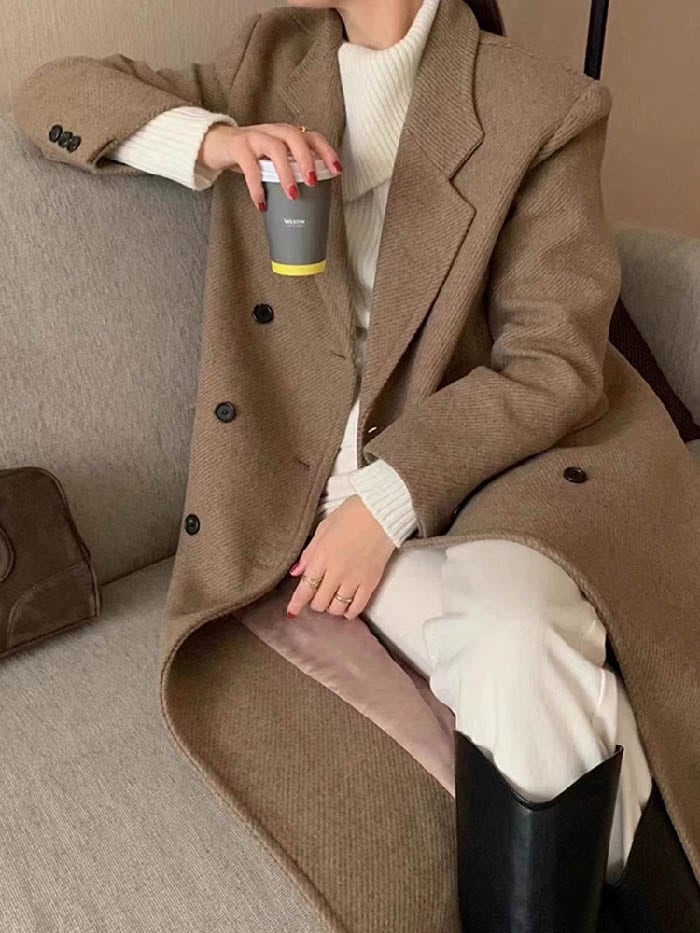 トレンチコート レディース チエスターコート ロングコート コート 羽織 アウター 秋 冬 コート ウール混 エレガント カジュアル 無地 体型カバー 暖かい シンプル フォーマル 通勤 OL 秋冬