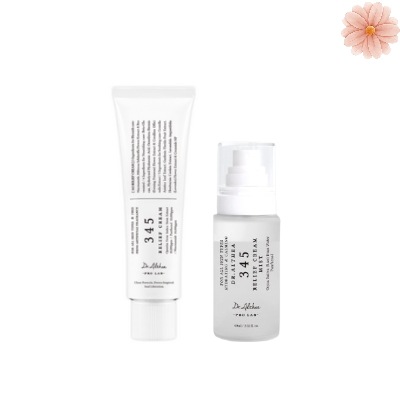 【敏感肌のための鎮静&保湿セット】 345 リリーフ クリーム50ml+クリームミスト60ml/スージングクリーム/鎮静クリーム/ミスト/水分/保湿/敏感肌/ニキビ肌/跡改善/バリアケア/ヴィーガン