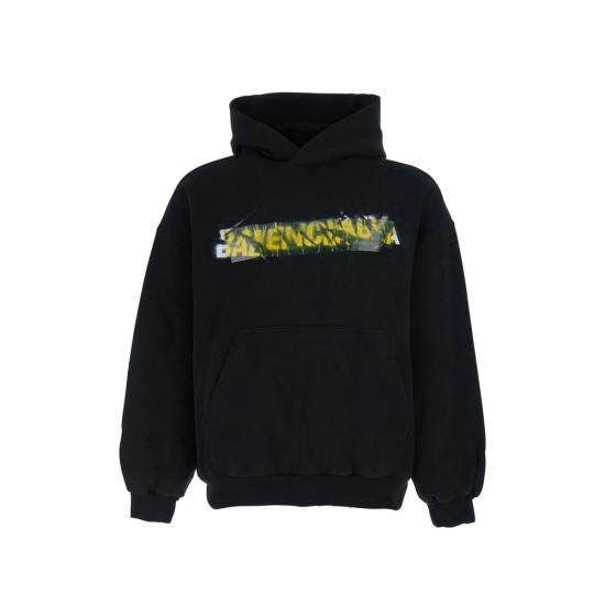 BALENCIAGA Men Sweatshirts 871956 TUVI9 1000 BLACK