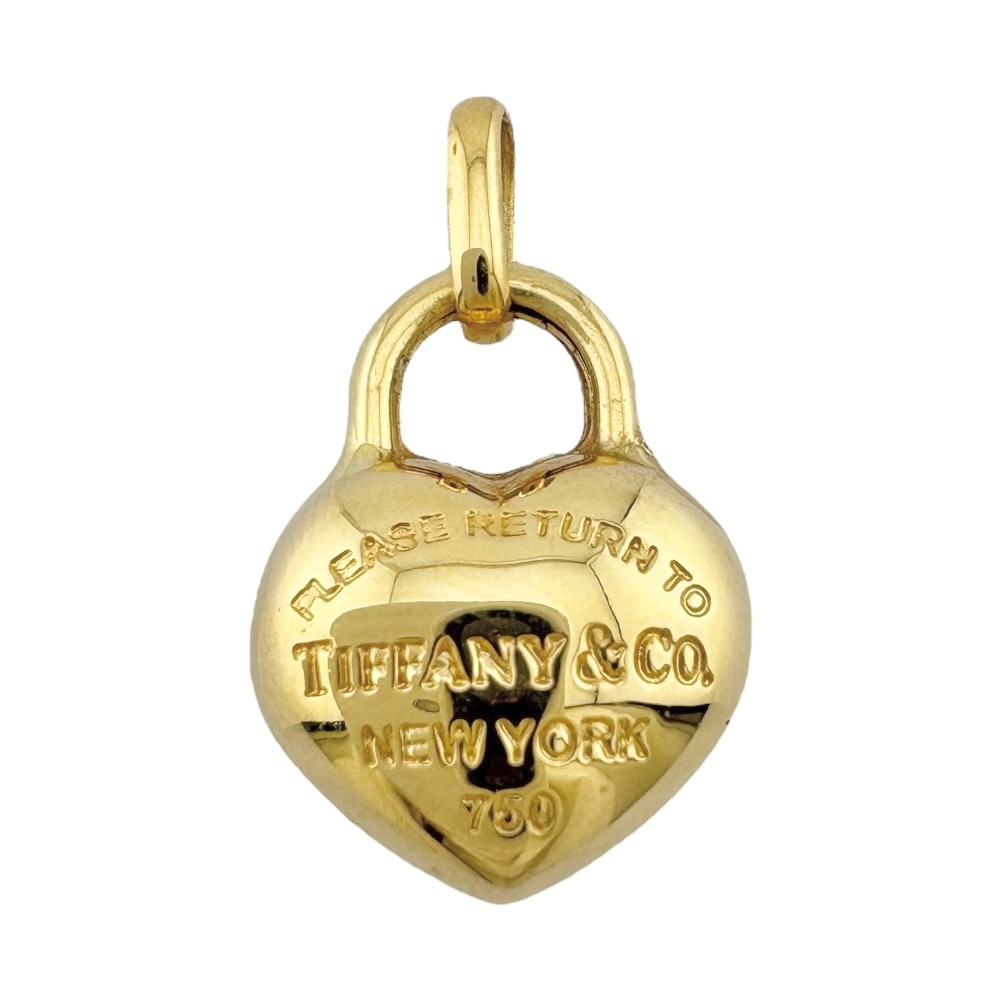ティファニー リターントゥハート ペンダントトップ 18金 K18イエローゴールド TIFFANY&Co. 中古 美品