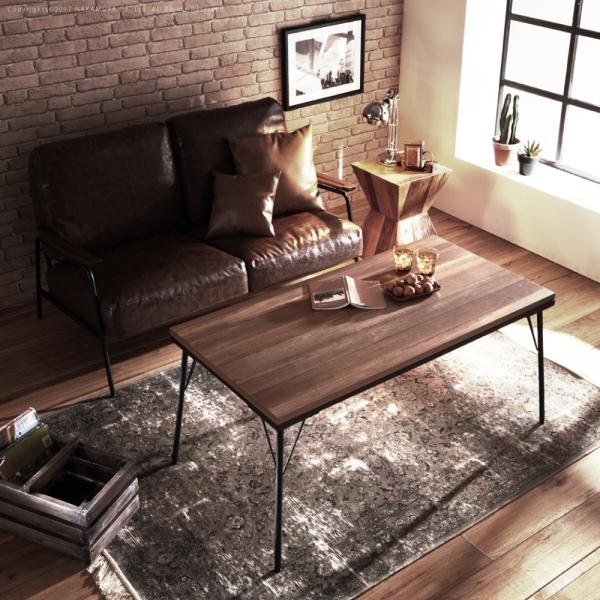こたつテーブル 単品 コタツ 120×60cm 長方形 北欧 カジュアル アメカジ スタイリッシュ モダン アーバン ブルックリン センターテーブル ダイニング おしゃれ