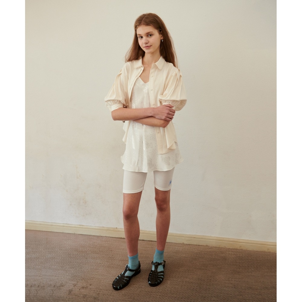 SINOON シルクパフブラウス