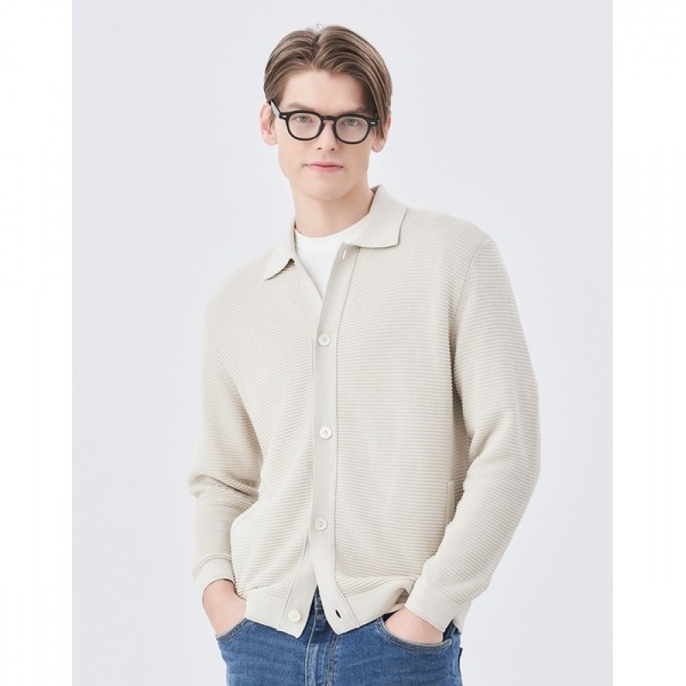 (ヘッジズ) 24SS ベージュハンジブレンドカラーカーディガン HZSW4B203I1