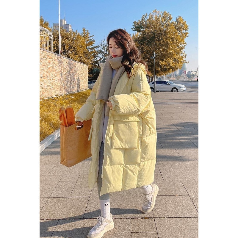 Yunduo 女性用コットンコート厚手のパンコート女性用イエローミドル丈コットンコート 5,338円