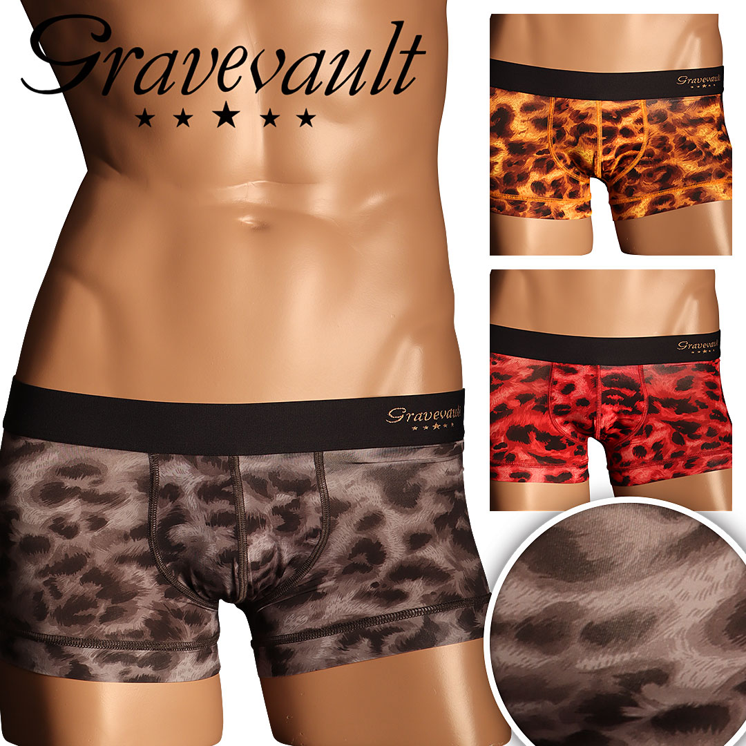 LEOPARD メンズ ローライズ ボクサーパンツ
