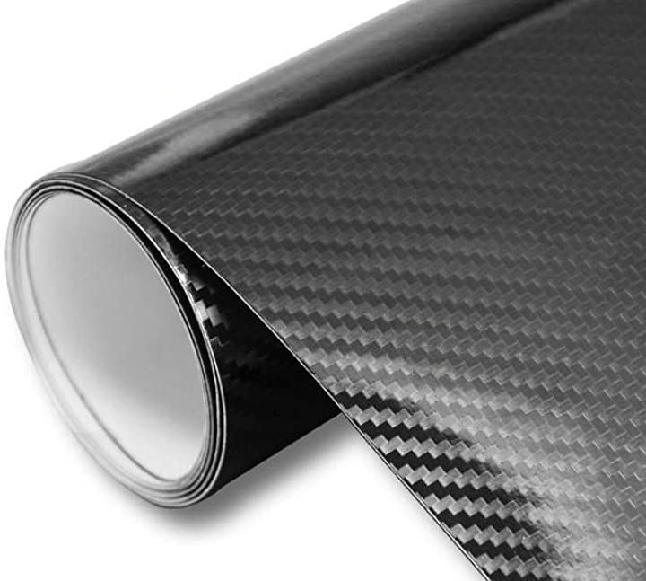 イルモンドモール 驚異の進化 5D カーボンシート カーボンステッカー 汎用 黒 152x500cm( 黒 152x500cm)