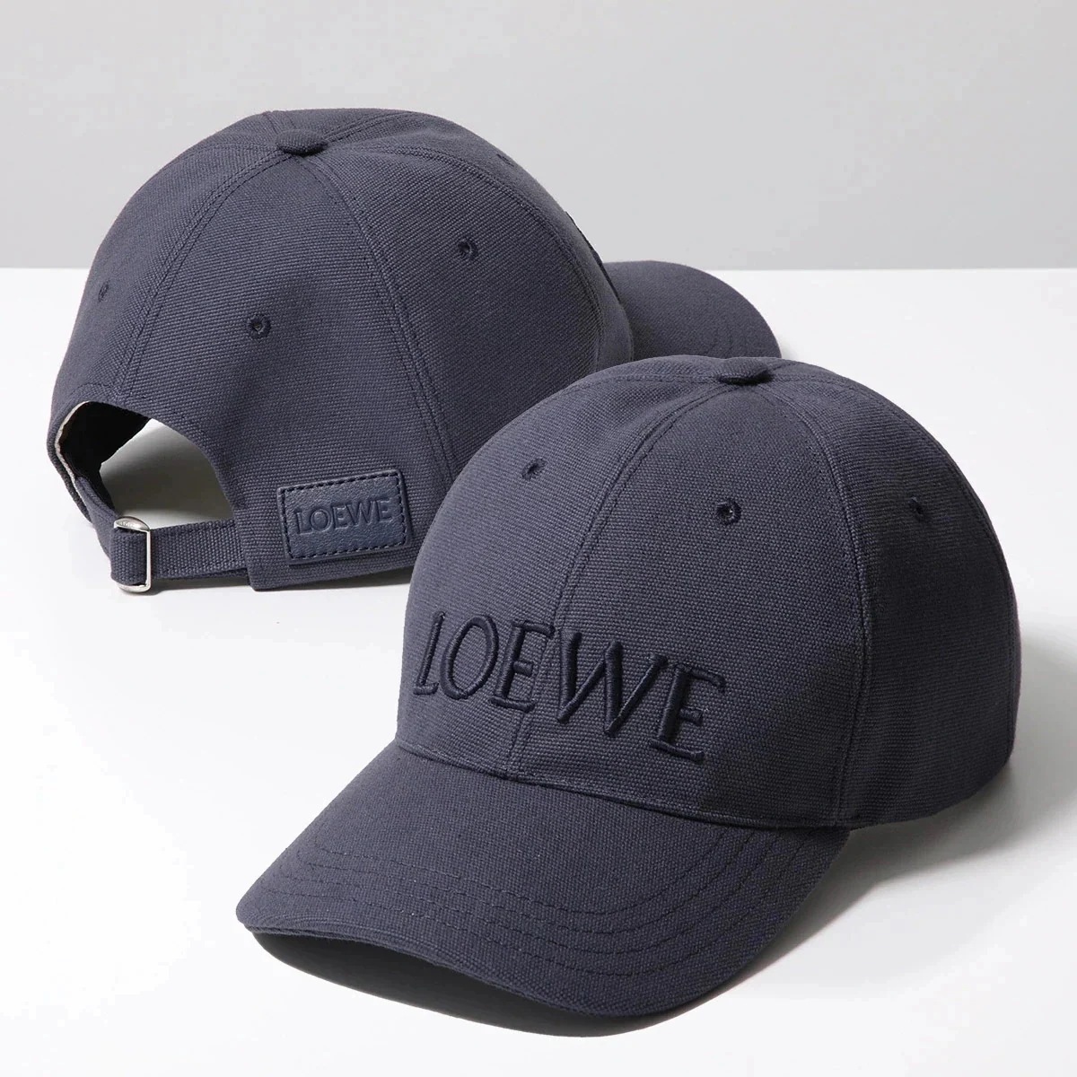 LOEWE ロエベ ベースボールキャップ K820358X81 レディース ロゴ刺繍 コットンキャンバス 帽子 5110/MARINO-NAVY-BLUE