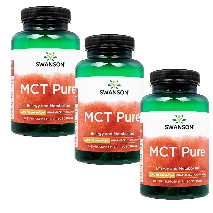 Swanson MCTピュアオイル1000mg 90粒 3本