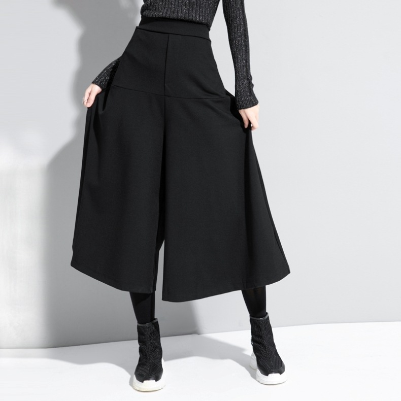 ボトムス ワイドパンツ パンツ レディース 七分丈 ドレープ ストレッチ ロングパンツ ガチョウパンツ キュロット きれいめ 大人 おしゃれ クール フォーマル 春 秋 冬 デート お出かけ
