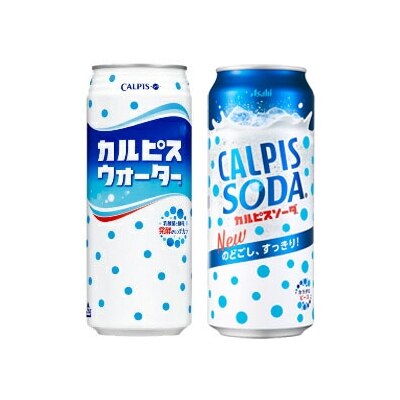 カルピス[カルピスウォーター500g缶カルピスソーダ500g缶]48本[24本2ケース] 選り取り