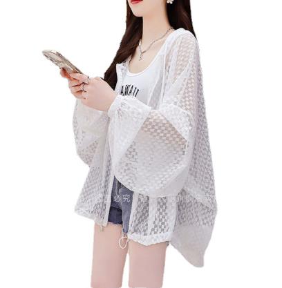 サマーホローサン日焼け止め女性のゆるいデザインセンス薄い通気性のある日焼け止めジャケット
