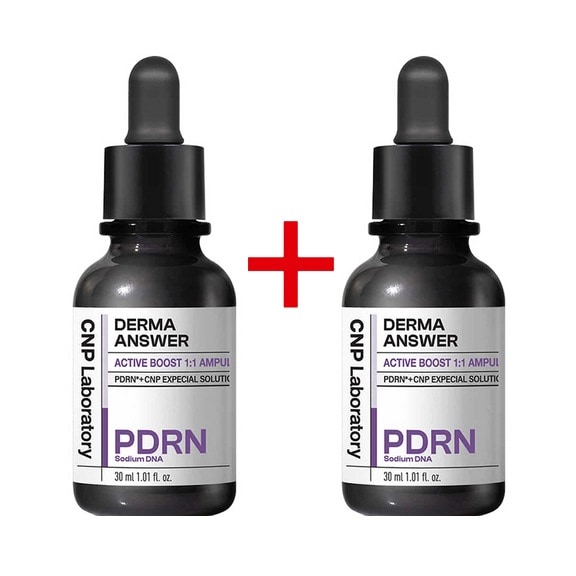 [1+1]ダーマアンサーアクティブ ブーストPDRNアンプル 30ml+30ml /ハリ/ツヤ/肌バリア/保湿/韓国コスメ/ 韓国コスメ