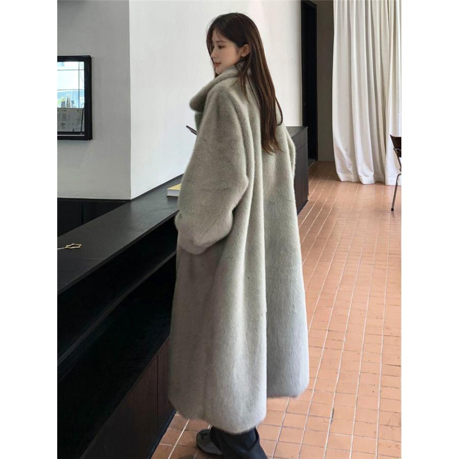 無地 ボアコート ロングボアコート フリースジャケット アウター ロング丈 ボアジャケット ファーコート ボアブルゾン ジャケット