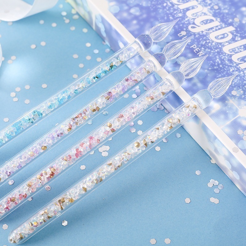ブリンブリング スパークリング セット ダイヤモンドシリーズ ガラスペン カラーインクペン ディップペン クリスタルペン