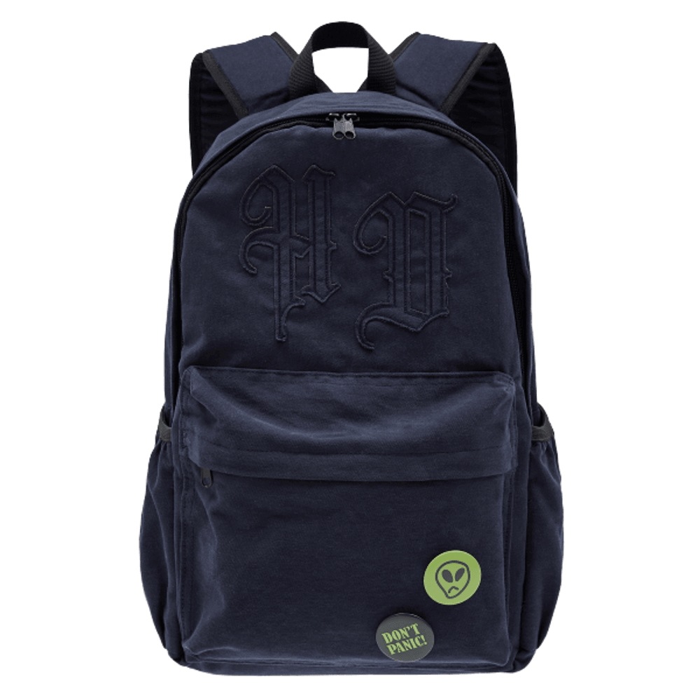 HDロゴ アプリケ バックパック ネイビー