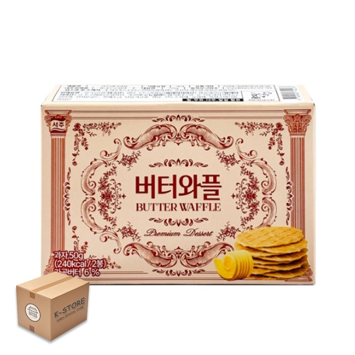 [業者向け] SEOJU バターワッフル 82g 117個 / 1BOX 韓国お菓子