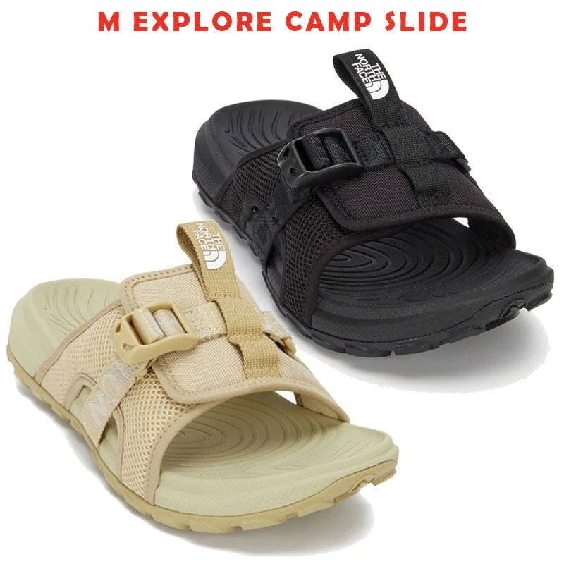 韓国正規品保証 関税負担なし NS92Q13J M EXPLORE CAMP SLIDEデイリー 基本 着装 男子 女子 人気 韓国 ファッション 男女共用 アウトドア