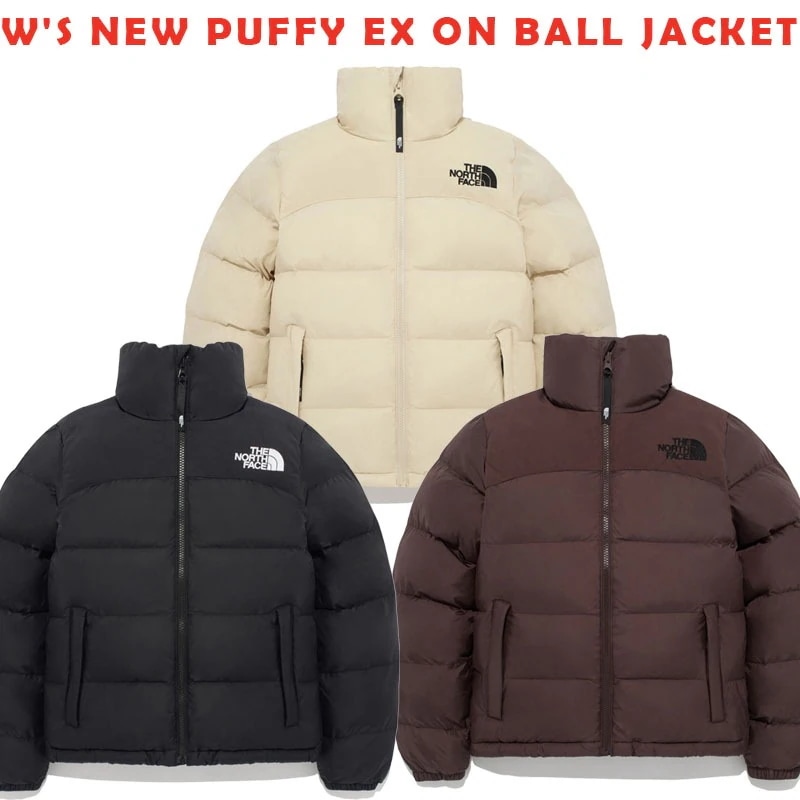 韓国正規品保証 関税負担なし NJ3NQ80A WS NEW PUFFY EX ON BALL JACKET デイリー 基本 着装 男子 女子 人気 韓国 ファッション 男女共用 アウトドア