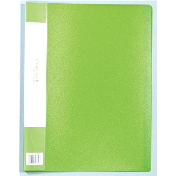 （まとめ）クリアブックB 厚 A4 20ポケット グリーン(×20セット)