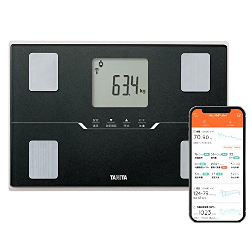 タニタ(Tanita) 体重 体組成計 ブラック BC-768 BK スマホでデータ管理 立てかけ収納OK身体測定器