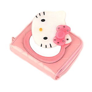 Qoo10] サンリオ ハローキティ ミラー財布 LIGHT P