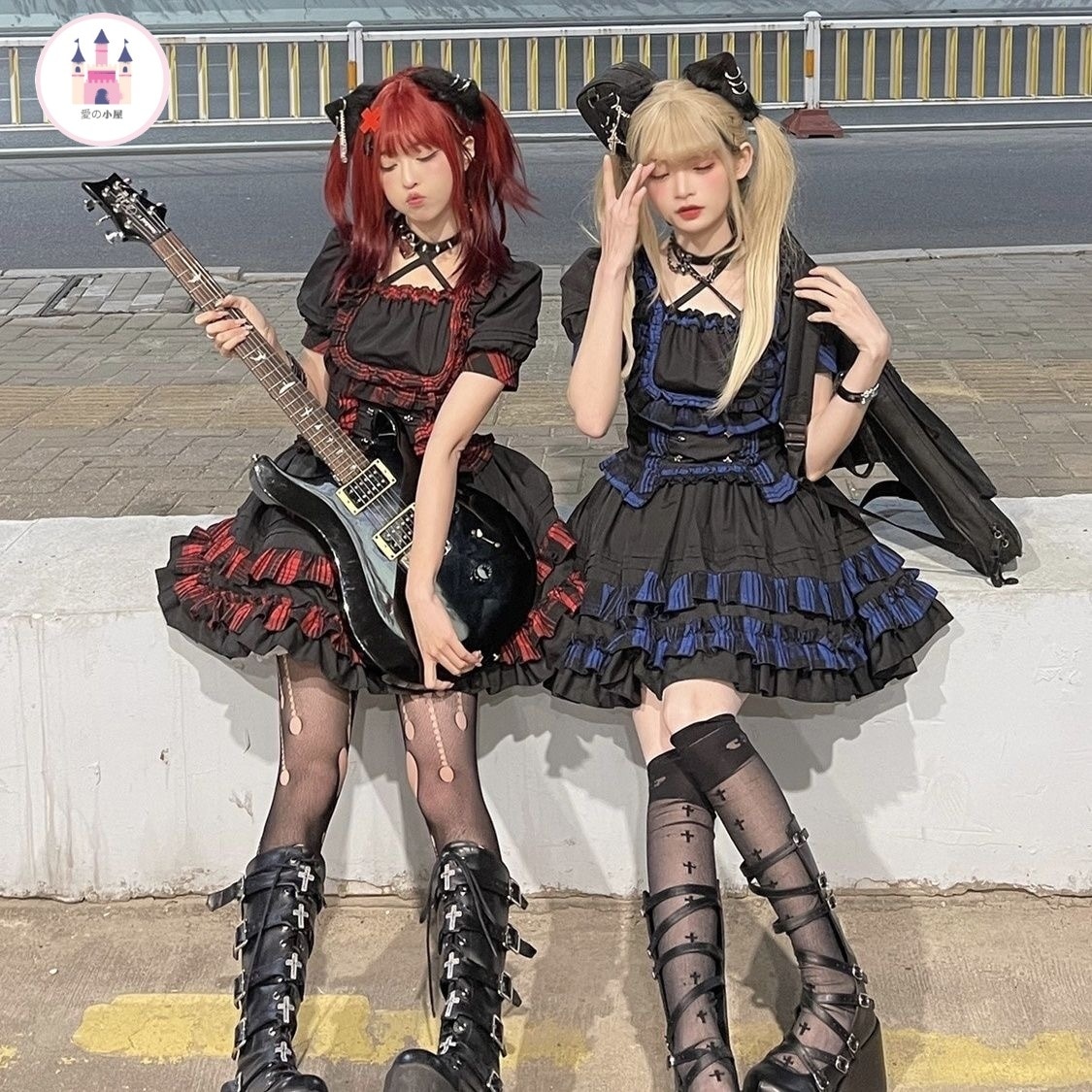 パンクロックlolitaボディ別2点セットコスチューム