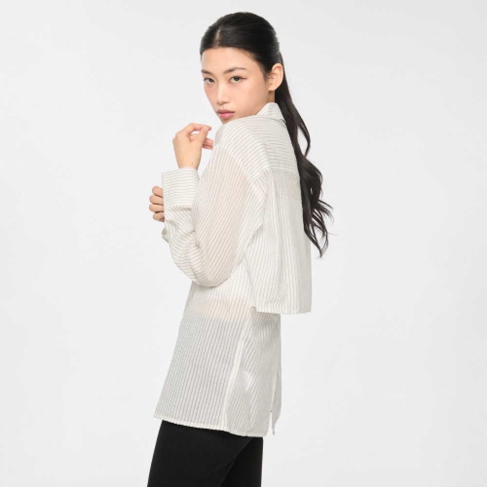 MIXXO スリットオーバーフィットシャツ_miwywf402B