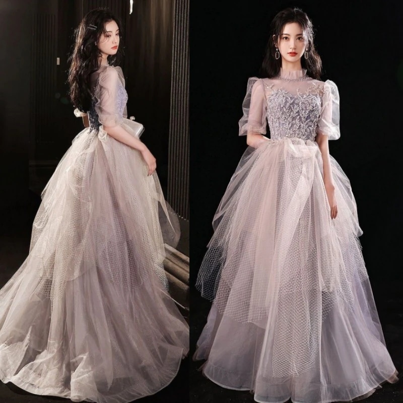 韓国ファッション ウェディングドレスタキシード 二次会 花嫁 海外挙式 お呼ばれドレス フォト 披露宴Aライン ウエディングドレス オフショル