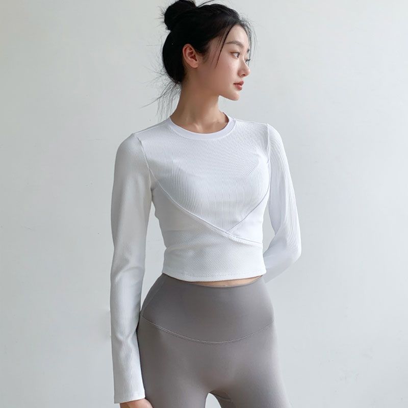 春 夏 ファッション レディースヨガウェア ヨガトップス 春 夏 冬 長袖 着痩せ 速乾 衣 フィットネスTシャツ ピラティス トレーナー レディース ヨガウェア フィットネスウェア