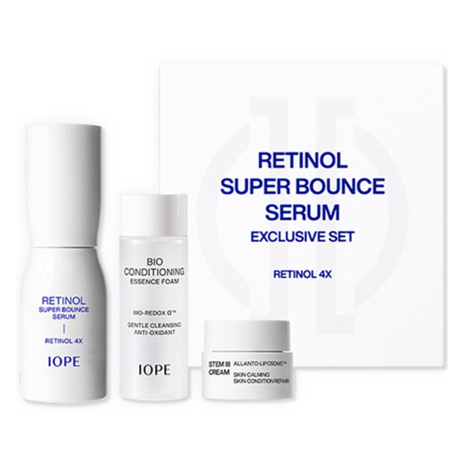 レチノールスーパーバウンスセラム 30m + STEM3 CREAM 10ml + BIO CONDITIONING ESSENCE FOAM 30ml / EXCLUSIVE SET