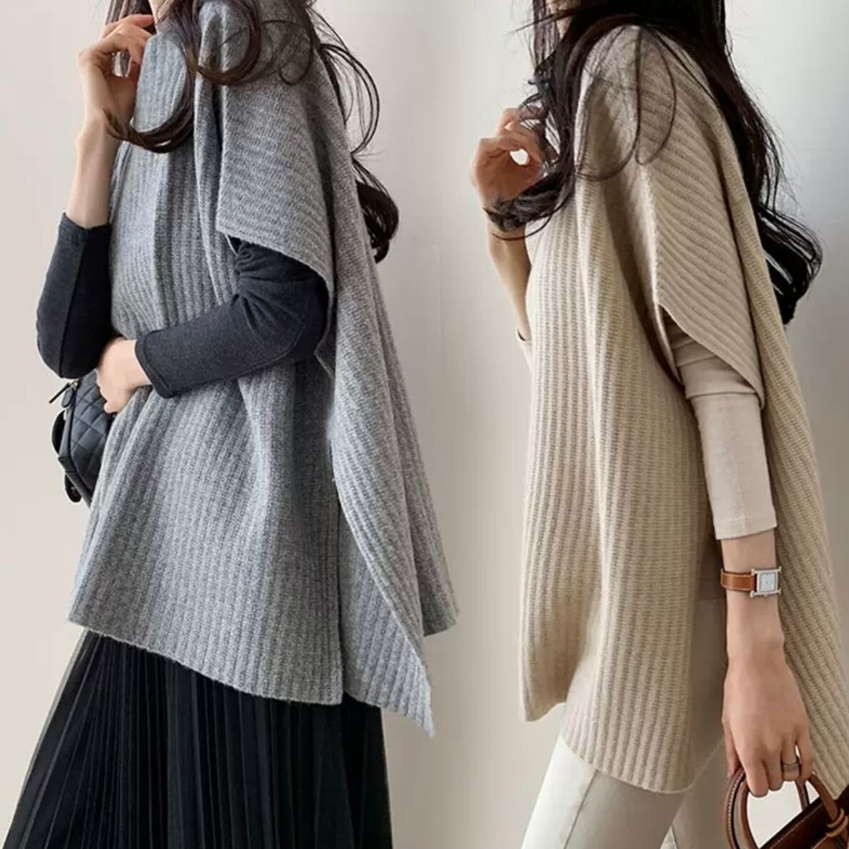 4色 ニット シャツ スリット トップス 送料無料 レディース 大人可愛い かわいい きれいめ 大人女子 エレガント 無地 春 秋 冬 ガーリー 10代 20代 大人 学生 韓国系 お出かけ 外出 き