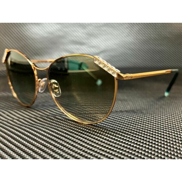 サングラス TiffanyTF3073B 610557 Gold Round Womens Sunglasses 59 mm