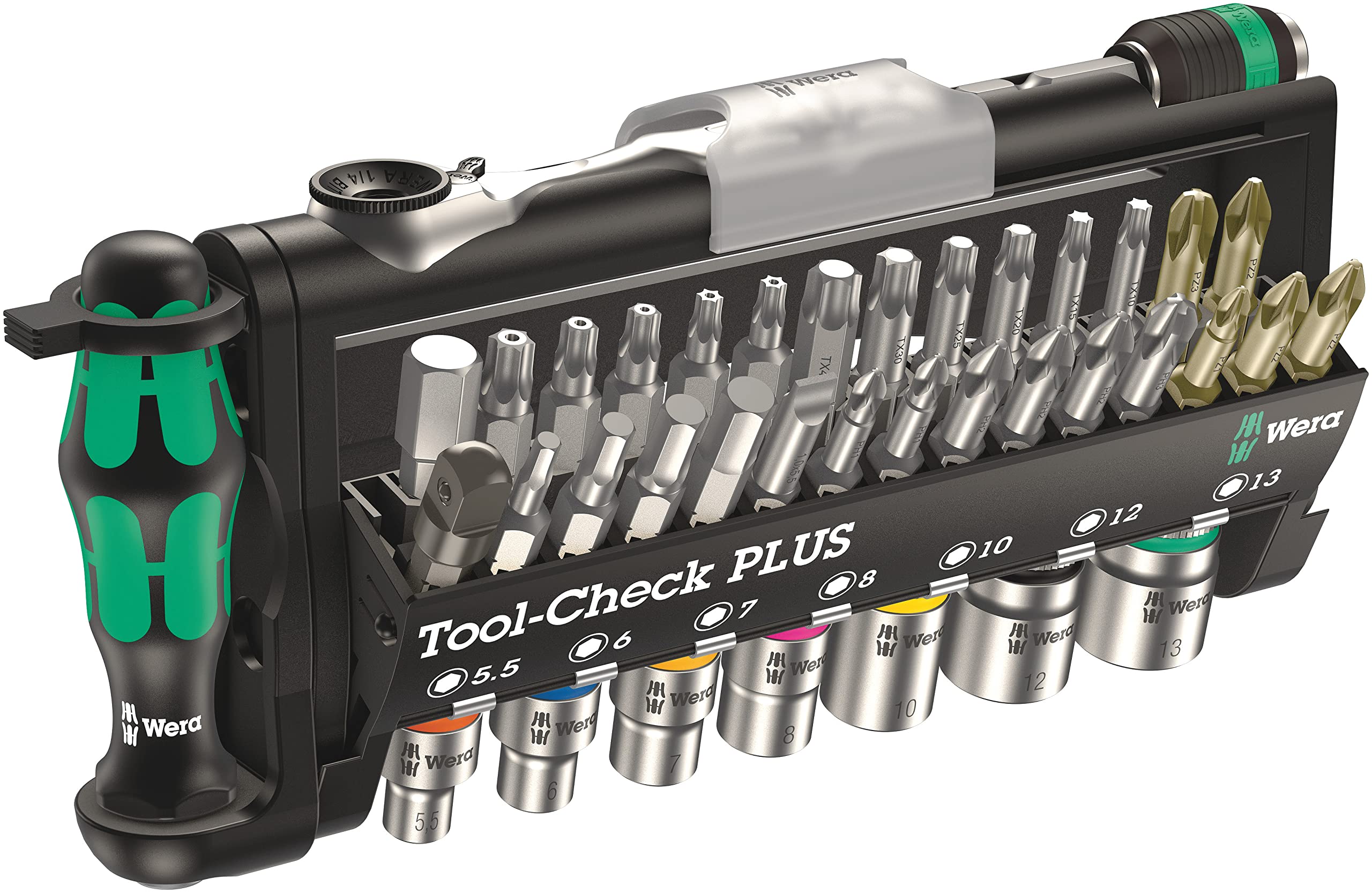 05056490001 Tool-Check PLUS, ビット ソケット ラチェット 39点セット 【日本正規輸入品】