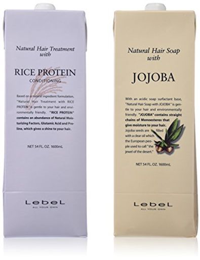 ルベル ナチュラル ヘア ソープ ウィズ JO/ホホバ 1600ML RP/ライスプロテイン1600ML