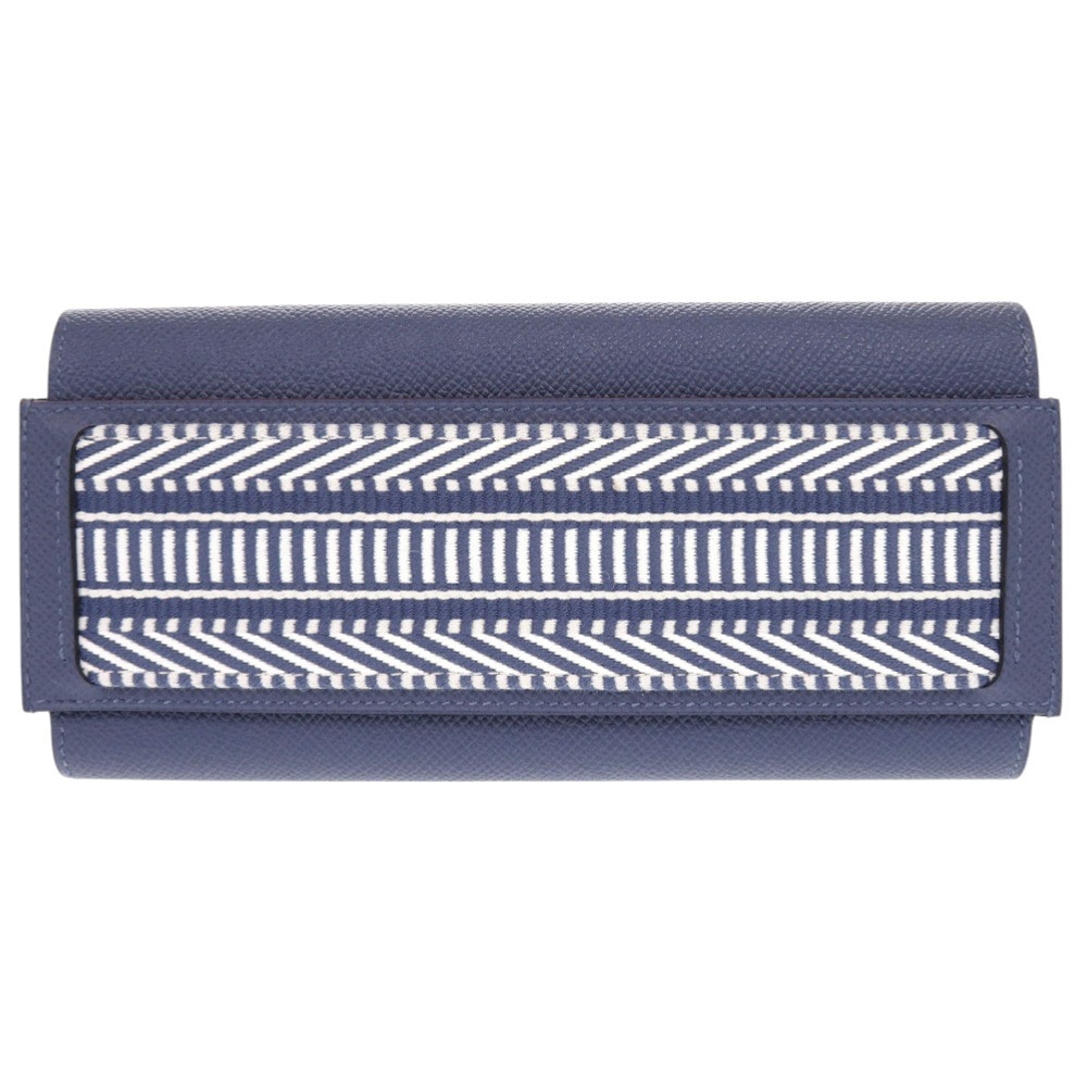 新品同様 パッサン ロング サングル カヴァル 長財布 ヴォーエプソン ブルーブライトン C刻印 0352【中古】 レディース