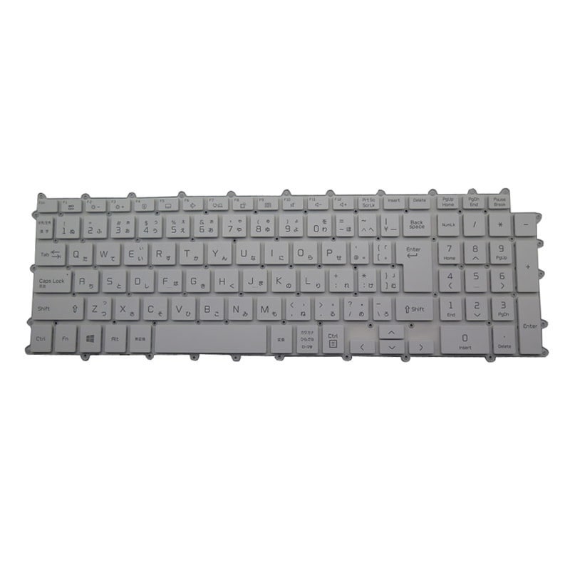 バックライト付き ノートパソコンキーボード互換 LG 17ZB90R 17ZB90R-G 17ZB90R-K 17ZB90R-NP55J 17ZB90R-MA78J1 日語 JP ホワイト