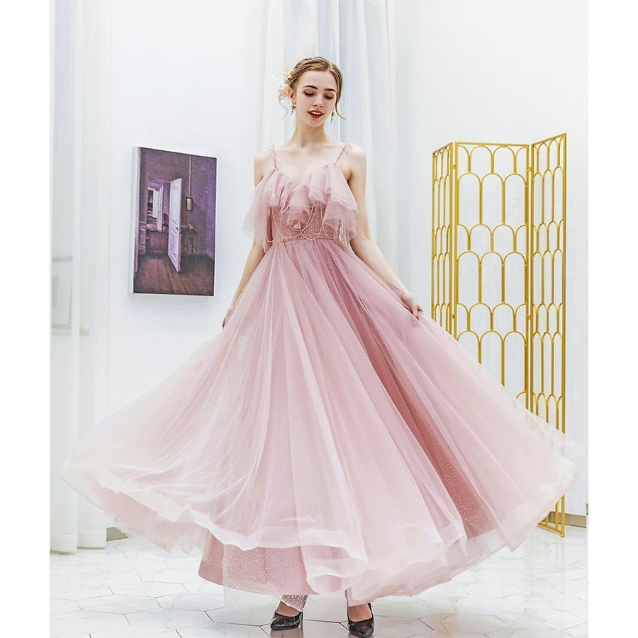 カラードレス イブニングドレス パーティードレス 結婚式 フォーマルドレス ピアノ演奏会 安い ロン