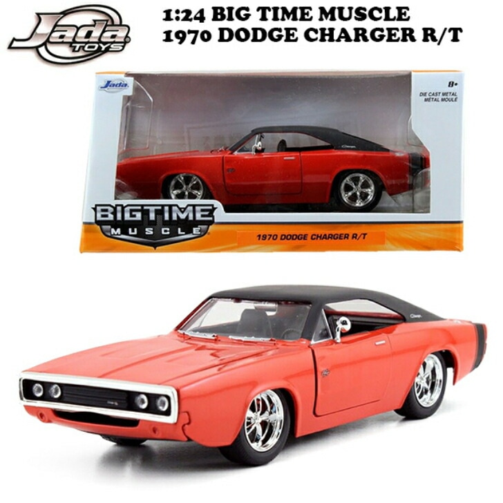 JADATOYS 1/24 BTM 1970 Dodge Charger R/T ミニカー btm-97593 ダッジ アメ車 アメリカン雑貨