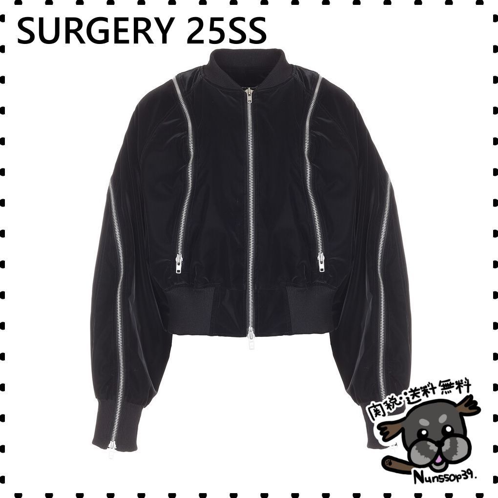 【SURGERY】round zip bomber matt black