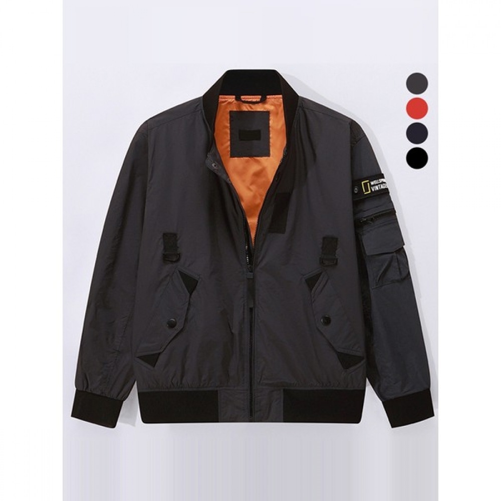 (黄水) ユニセックスユーティリティ MA-1 エアラインジャンパーブルゾン PWJP3836