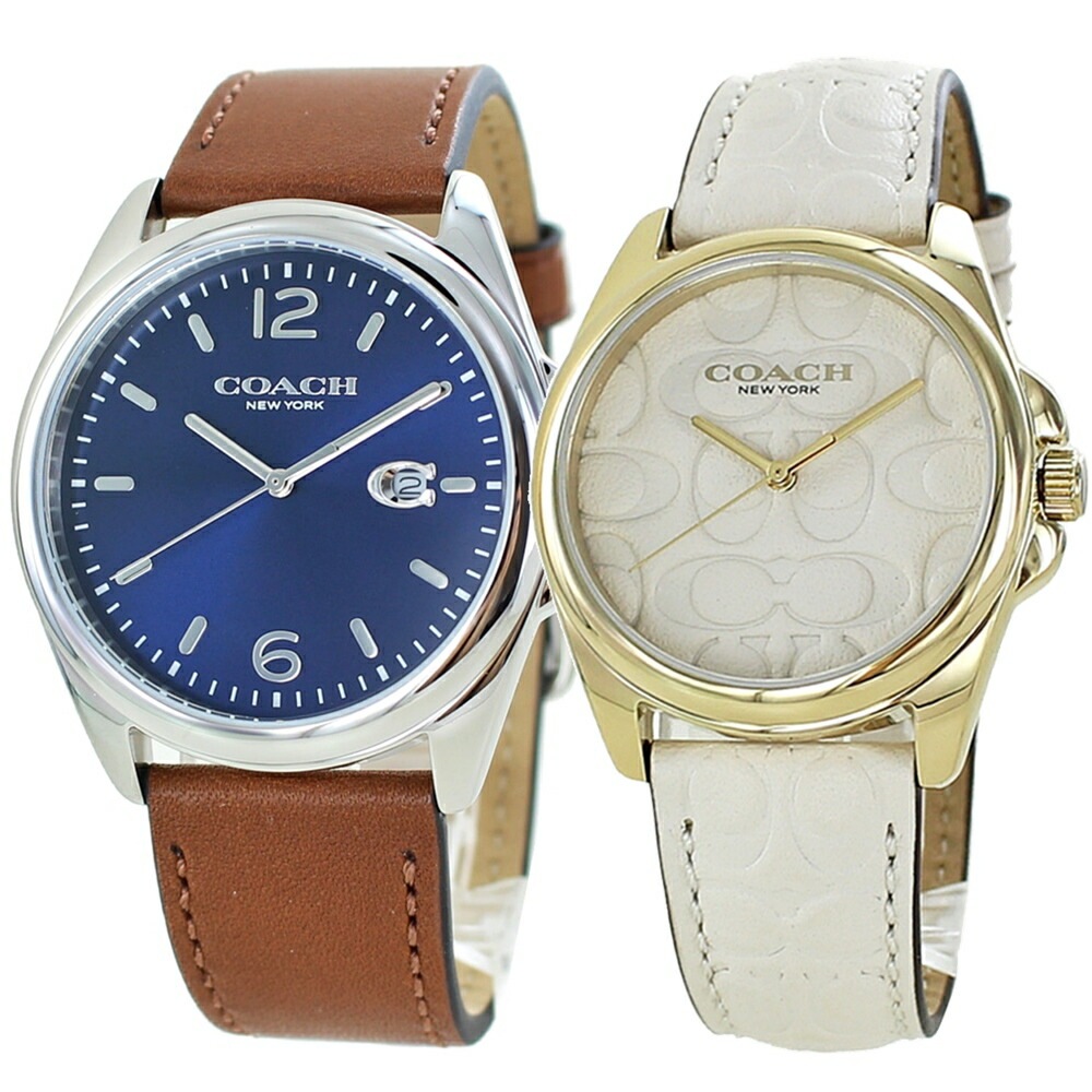ペアギフト おすすめ コーチ ペアウォッチ 腕時計 手表 メンズ レディース 革ベルト 夫婦 両親結婚祝い 時計 シンプル ペア カップル 大人 誕生日 結婚記念日 ポイント消化