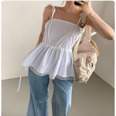 リボン 肩紐 ビスチェ レイヤード ワンピース ストリング レース,レディー