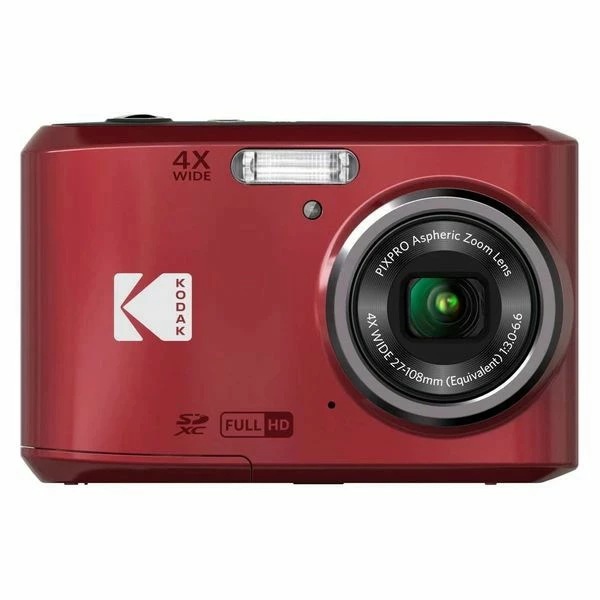 【すぐに使える電池サービス】kodak コダック デジタルカメラ PIXPRO FZ45RD2A　光学4倍 レッド アルカリ乾電池式　学校行事やスナップ撮影に最適 14,258円